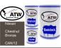 Preview: Nissan, Chestnut Bronze, CAN/12: 500ml Lackdose + 500ml Klarlack + 250ml Härter - Set, von ATW Autoteile West.